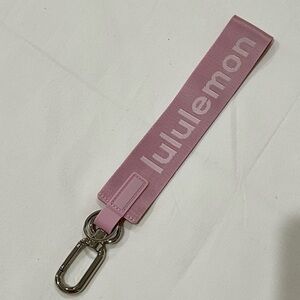 Lululemon pink keychain